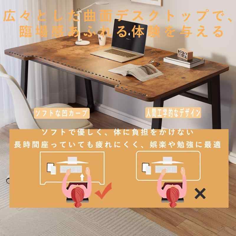 PQNLXLN 北欧 U型 デスク パソコンデスク 幅80cm 幅100cm 奥行50cm 組立簡単 シンプル ワークデスク PC作業台 在宅勤務 リモートワーク用 おしゃれ 勉強机 whitehalca-10309464 White market サンプル画像2