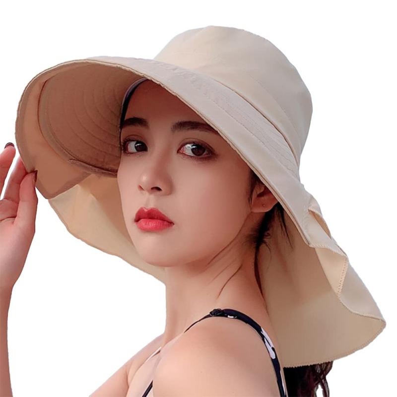 [LeafIn] レディース 帽子 日よけ帽子 UVカット シェードハット つば広ハット あご紐 通気 夏 秋 ポニーテール穴 8062(ベージュ)メイン素材: 100% ナイロン【フリーサイズ】頭囲範囲55-60cm、帽深10cm、ツバ13cm、タレ18cm、防風紐27cm；調節紐付き、サイズ微調整可。【小顔効果】顔が隠れるほど大きなつば、どんな顔型も小顔になれます。紫外線からしっかりガードし、日差しが気になる季節に一つを持ちおすすめ【UV対策】お顔がもちろん、首の後ろと耳を日焼けから守り、外出時には日焼け止めに必要な帽子です。【風で飛ばない】調節可能あご紐付き、強い風が吹いてもパタパタしたりはしません。内側全体がサラサラのメッシュで気持ち良く、とても快適です。【折り畳める】折り畳んで紐で纏めてバッグの中で広がったりしませんし、バックに入れるで便利です。長つばなのに、ハリのある生地感なので視界も良好。前が見えない心配はありません。