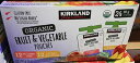 あす楽★5の倍数日は楽天カードエントリーで5倍/あす楽★即納★【COSTCO】コストコ通販【Kirkland】カークランドシグネチャー オーガニック フルーツ＆ベジタブル パウチ 24p