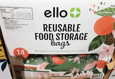 5の倍数日は楽天カードエントリーで5倍★即納★【COSTCO】コストコ通販【ELLO】リユーサブルフードストレージバッグ14個セット