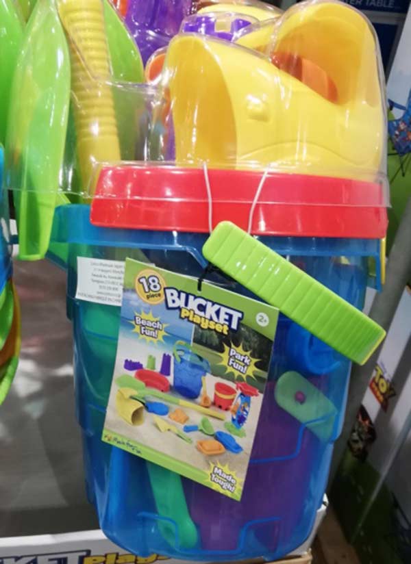 5の倍数日は楽天カードエントリーで5倍/即納★【COSTCO】コストコ通販キッズ　バケツ　プレイセット　18ピースセット 2