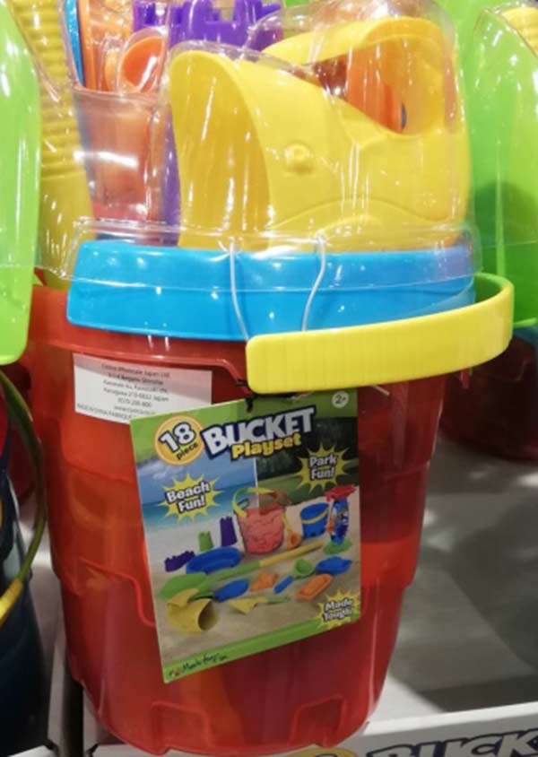 5の倍数日は楽天カードエントリーで5倍/即納★【COSTCO】コストコ通販キッズ　バケツ　プレイセット　18ピースセット 3
