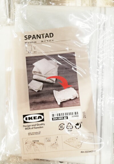 5の倍数日は楽天カードエントリーで5倍【IKEA】イケア通販【SPANTAD】スパンタド布団圧縮袋 (67x100 cm)　2ピース入り