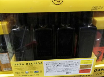 ★即納★【COSTCO】コストコ通販【TERRA DELYSSA】オーガニック　エキストラバージンオリーブオイル 3種アソート　229g×4本