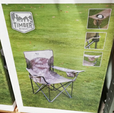 5の倍数日は楽天カードエントリーで5倍/即納★【COSTCO】コストコ通販【TIMBER RIDGE】キャンプ用 クワッドチェア 最大耐荷重181kg