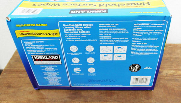 5の倍数日は楽天カードエントリーで5倍/即納【COSTCO】コストコ通販【KIRKLAND】カークランド　ハウスホールドワイプス　80枚×2+72枚×2パックセット