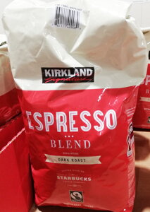 即納★【COSTCO】コストコ通販【STARBUCKS COFFEE】 カークランド スターバックス　ダークロースト　エスプレッソコーヒー（豆）1.13kg