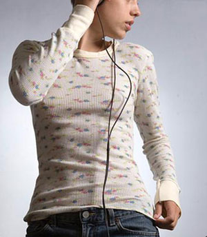 あす楽★即納フローラルサーマルロンT【オルタネイティブアパレル】(Ladies) Floral Thermal L/S Crew/通販