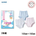 GUNZE グンゼ グンゼの子供肌着 女の子用 ショーツ 2枚組 100cm-160cm【はこぽす対応商品】