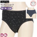 サニタリーショーツ 特に多い日用 アツギ She free 羽根つき対応 綿混 星柄 生理用ショーツ 87464QS LL/3L フェムケア フェムテック