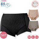ガードル 2枚セット ガードルショーツ グンゼ 軽パン レディース ショートパンツ EF1200N M/L/LL フェムケア フェムテック