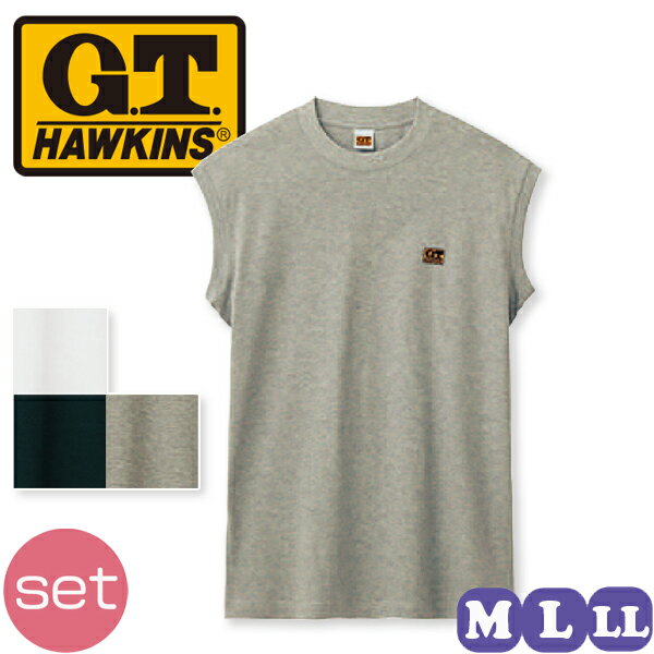 楽天ホワイトライオン倶楽部ノースリーブ メンズ 丸首 グンゼ G.T.HAWKINS ホーキンス メンズ サーフシャツ HK2118B 10枚セット M/L/LL