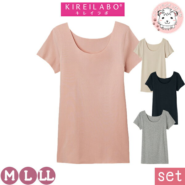 半袖 インナー レディース グンゼ キレイラボ Fitte 2分袖インナー 日本製 4枚セット KB2052N M/L/LL フェムケア フェムテック