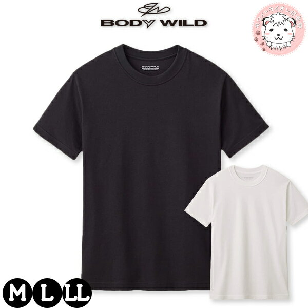 BODYILD 定番トップス。 生地の表側に特殊な加工を施すことで、吸った汗が Tシャツの表側に染みても見えにくくなるように工夫をしています。 綿100%のやさしい肌触りで、体型を選ばず幅広く 着こなせるボックスシルエットになっている為、1枚での着用もOK。 通勤や通学などの外出時に汗染みができてしまった 経験のある方にぜひオススメしたい商品です。 【関連キーワード】 tシャツ メンズ 半袖 クルーネックTシャツ グンゼ ボディワイルド 丸首Tシャツ エチケット+汗ジミ対応 BW5313B Tシャツ GUNZE BODYWILD bodywild 紳士 男性 肌着 下着 インナー シャツ 丸首 アンダーシャツ アウター 汗対策 汗染み エチケット 清潔 綿100% 本体：綿100% 首テープ部：綿70%・ポリエステル30% M・L・LL ホワイト・ブラック ※PCモニターの発色の具合によって、 実際のものと色が異なる場合がございます。