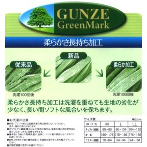 グンゼ グリーンマーク メンズ 半ズボン下 前開き 2枚組 GK12077 M/L/LL 2