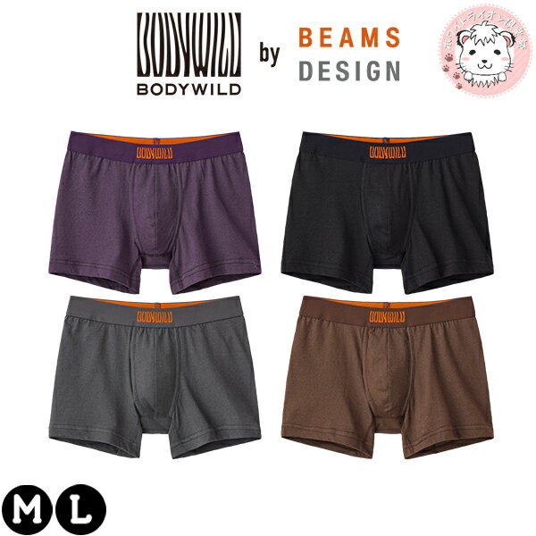 グンゼ ボディワイルド ボクサーパンツ BEAMS DESIGN 前あき M/L | ビームス 無地 ロゴ メンズ 綿 下着 肌着 インナー BWB103B GUNZE BODY WILD