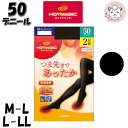 グンゼ ホットマジック 2足組 吸湿発熱 抗菌防臭 デオドラント 50デニール 秋冬 レディース ナイロン HM-650 M-L/L-LL タイツ GUNZE HOTMAGIC