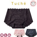 グンゼ トゥシェ サニタリーショーツ cherish moon カットオフ M/L/LL | 股上浅め 羽根つき対応 レディース ナイロン ハーフショーツ 下着 肌着 インナー TC6871R GUNZE Tuche