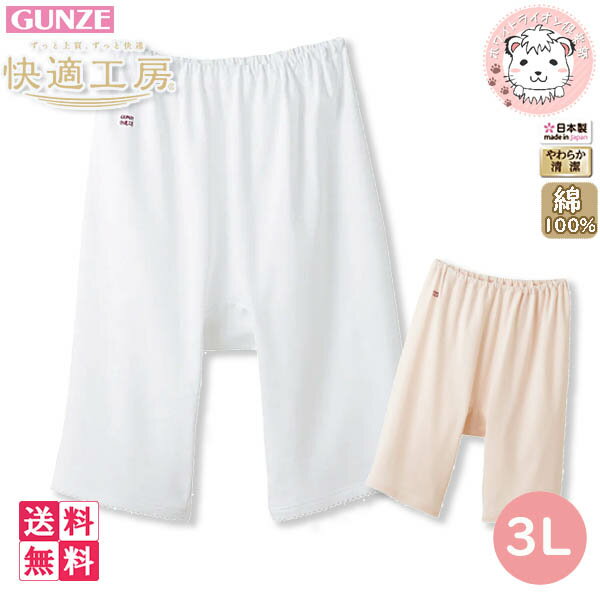 グンゼ 快適工房 レディース 五分パンティ 日本製 KQ3066 6枚セット 3L フェムケア フェムテック