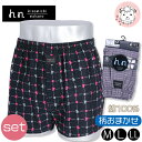 トランクス 2枚セット メンズ ヒロミチナカノ プリント 前開き 布帛トランクスパンツ M/L/LL