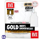 B.V.D. GOLD 綿100% フライス 無地 メンズ ランニング シャツ G015A LL 下着 肌着 インナー bvd BVD ビーブイディー ゴールド...