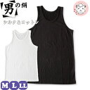 タンクトップ メンズ シルク&コットン 男の絹 ノースリーブ インナー GM-300 M/L/LL(4)