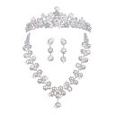 ウエディング ブライダル パーティー ジュエリー パール 3点 セット 小物 結婚式 披露宴 挙式 花嫁 新婦 二次会 ブライダルアクセサリー ウエディングアクセサリー アクセサリー ウェディングドレス 即日発送 【 あす楽 】 ティアラ & ネックレス & イヤリング or ピアス