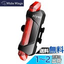 ziyue セーフティーライト 自転車 テールライト usb充電式 高輝度led 防水 4点灯モード リアライト (レッド)