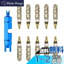 WanFengXue バルブ コアツールキット 11個セット 仏式バルブコア レンチツール キット アルミニウム合金製 リムーバー バルブ用レンチ 交換用 タイ...