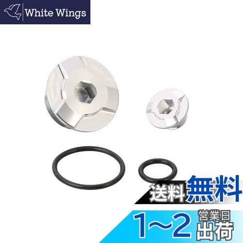 キタコ (KITACO) タイミングホールキャップセット(シルバー) スーパーカブ50/110 CT125ハンターカブ モンキー125 グロム CB125R レブル250 等 753-1001060