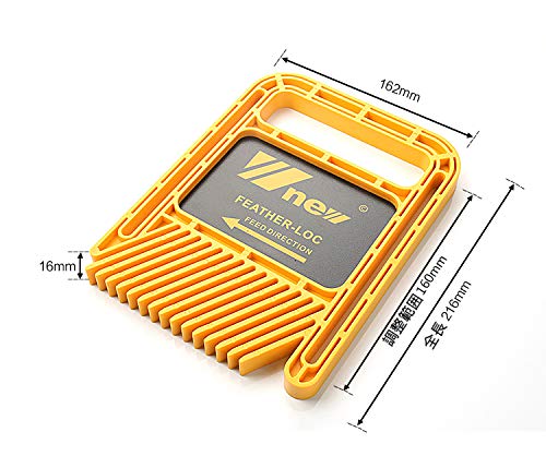CarAngels ダブル フェザーボード 長めタイプ フェザー ロケ ボード テーブルソールーター用 フェンスツール 木工 DIY (ブルー)