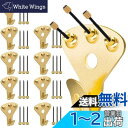 5WYOUKE 壁掛けフック 釘付き 10個入 耐荷重約34kg 強力 額縁展示用 画鋲フック ピンフック おしゃれ 大 目立たない フック 石膏ボード 木壁対...