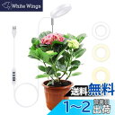 Mcbazel 植物LED育成ライト・観葉植物用ライト タイマー機能付き(3H / 9H / 12H) 高さ61.5cm調節可能 USB給電 低消耗 省エネ 観...