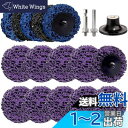 STEBRUAM クリーニング 研磨 ディスク 50mm 18個セット サビ除去 グラインダー 研削金属 サンダー ペンキ ディスクグラインダー 研磨パッド (10枚パープル 3枚プル 2枚ブラック)