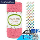 LEREATI マクラメロープ 3mm x 100m ナチュラルコットン マクラメ 糸 マクラメ 紐 綿糸 太毛糸 DIY 手編みロープ 壁掛け 鉢植え装飾 編...