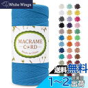 LEREATI マクラメロープ 2mm x 200m マクラメ糸 綿ロープ yarn コットンロープ 綿糸 ひもめんマクラメ 紐 DIY 手編みロープ, 壁掛け, 鉢植え装飾, 編み物, 工芸品 (レイクブルー)