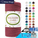 LEREATI マクラメロープ 2mm x 200m マクラメ糸 綿ロープ yarn コットンロープ 綿糸 ひもめんマクラメ 紐 DIY 手編みロープ, 壁掛け, 鉢植え装飾, 編み物, 工芸品 (ラストレッド)