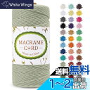 LEREATI マクラメロープ 2mm x 200m マクラメ糸 綿ロープ yarn コットンロープ 綿糸 ひもめんマクラメ 紐 DIY 手編みロープ, 壁掛け, 鉢植え装飾, 編み物, 工芸品 (ビーングリーン)