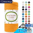 LEREATI マクラメロープ 2mm x 200m マクラメ糸 綿ロープ yarn コットンロープ 綿糸 ひもめんマクラメ 紐 DIY 手編みロープ, 壁掛け, 鉢植え装飾, 編み物, 工芸品 (ゴールデン)