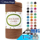 LEREATI マクラメロープ 2mm x 200m マクラメ糸 綿ロープ yarn コットンロープ 綿糸 ひもめんマクラメ 紐 DIY 手編みロープ, 壁掛け, 鉢植え装飾, 編み物, 工芸品 (キャラメル)