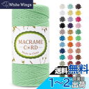LEREATI マクラメロープ 2mm x 200m マクラメ糸 綿ロープ yarn コットンロープ 綿糸 ひもめんマクラメ 紐 DIY 手編みロープ, 壁掛け, 鉢植え装飾, 編み物, 工芸品 (アクアグリーン)