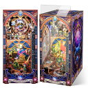 FUNPOLA 3Dパズル ブックヌック キット Booknook 木製パズル DIY ミニチュア ドールハウス LED 本棚入れ ブックエンド 展示用 クラフ...