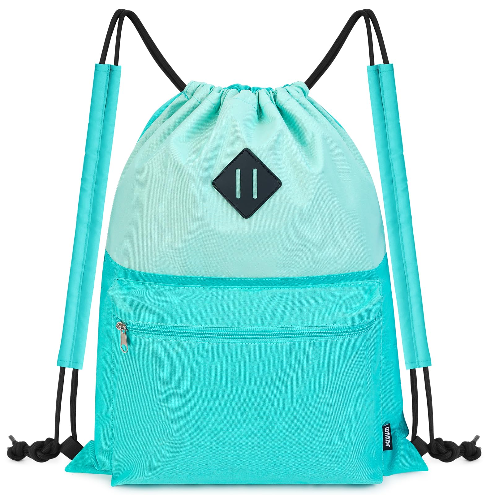 【送料無料】[WANDF] ジムサック ナップサック 巾着 シューズ収納 防水 軽量 水泳 部活 運動 旅行 … (..