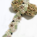 Sweetimes レース リボン 刺繍 手芸用品 花柄 裁縫 装飾 ハンドメイド素材 DIY 幅6.5cm 長さ1.8メートル #07