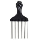 Filfeel アフロコーム、アフロヘアブラシインサートヘアカーリーブラシフォークプラスチックヘアピックコブ静電防止ヘアスタイルツールヘアドライヤー美容 ヘアスタイリングツール