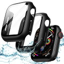 JEDirect Apple Watch SE (2022/2020) / Series 6 5 4 44mm用 防水ケース 液晶保護フィルム付き 強化ガラスフ...