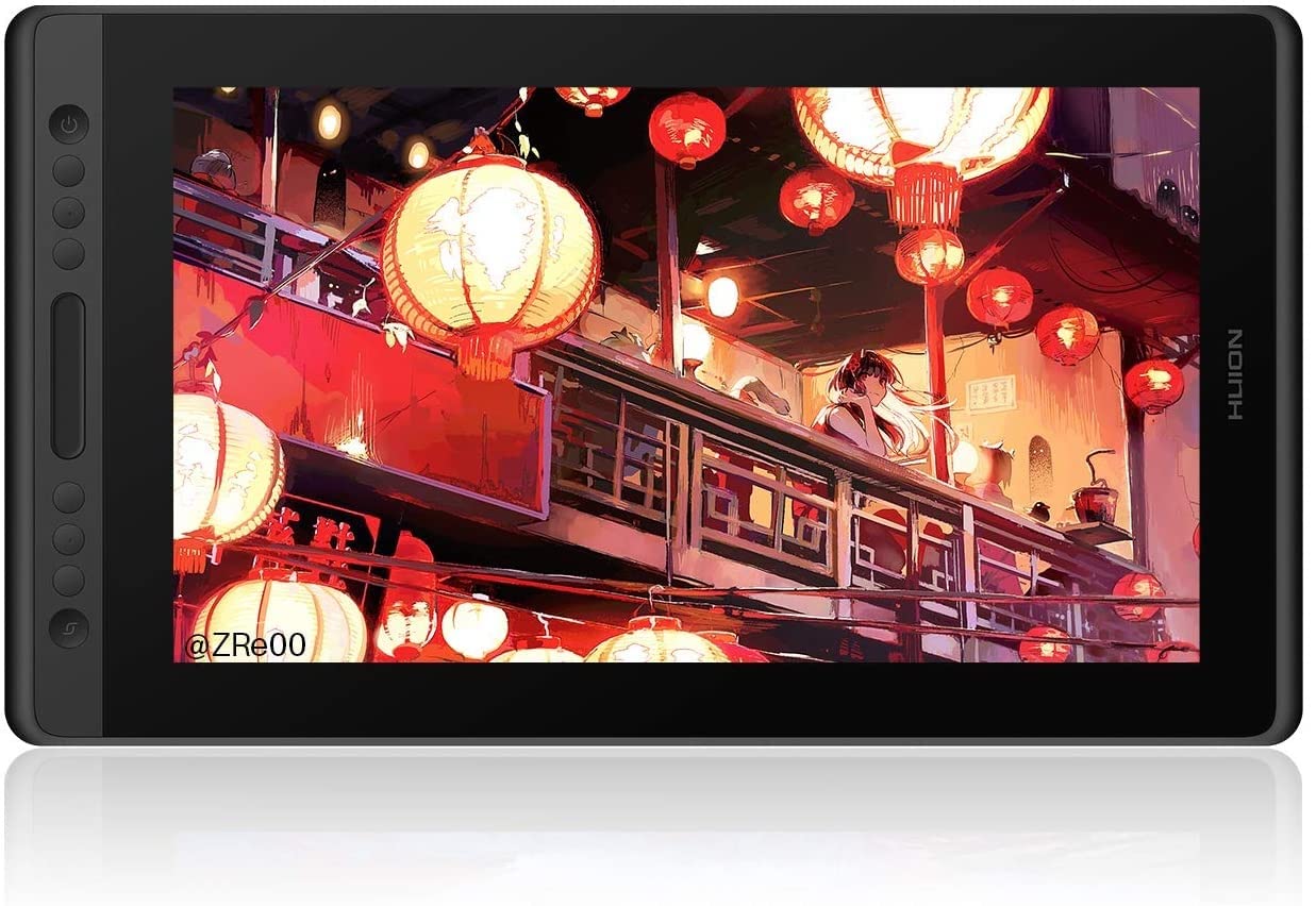 【送料無料】HUION 液タブ Kamvas Pro16 液晶ペンタブレット Chromebook対応 充電不要ペン 8192レベル筆圧感度 傾き検知機能搭載 フルラミネーション アンチグレアガラス搭載 フルHD 左利き お絵かきタブレット イラスト制作 漫画制作 オンライン授業 15.6型