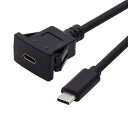 chenyang USB 3.1 Gen 2 10Gbps フラッシュマウント USB C オス-メス 延長ケーブル 車のダッシュボードパネルマウント用 防水 防塵(2)