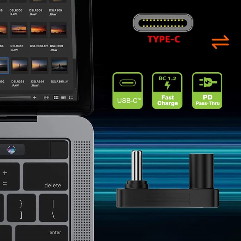xiwai USB3.1 Type C オス-メス パワーデータ ビデオアダプター 反対 U字型 バックアングル Steamデッキ 電話 ノートパソコン 10Gbps