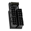 【送料無料】xiwai PCIe 5.0 パワーモジュラーアダプター 4つのATX 8P 16ピン (12+4) 12VHPWR コネクタ 下向き90度 4080 5090TIグラフィックスカード用